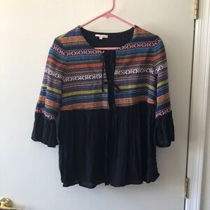 Pleione Embroidered kimono XS gently used